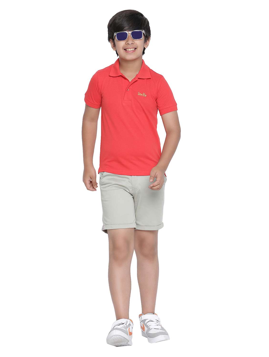 boys green cotton shorts  - 20225277 -  Standard Image - 4