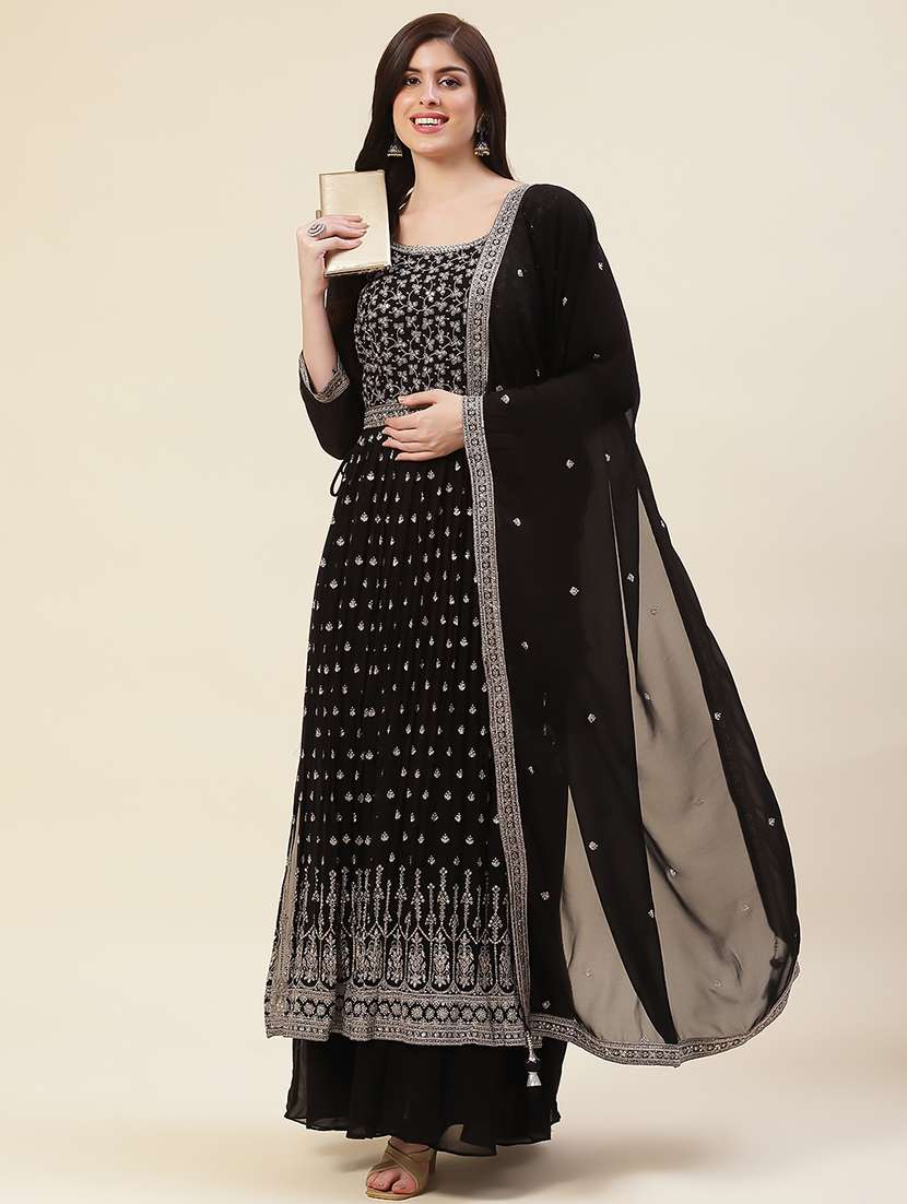 women embroidered kurta palazzo set with dupatta - 20225642 -  Standard Image - 1