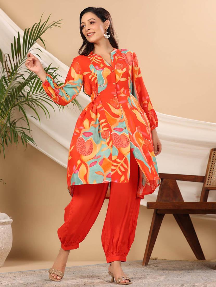 women floral printed kurta salwar set  - 20225662 -  Standard Image - 1