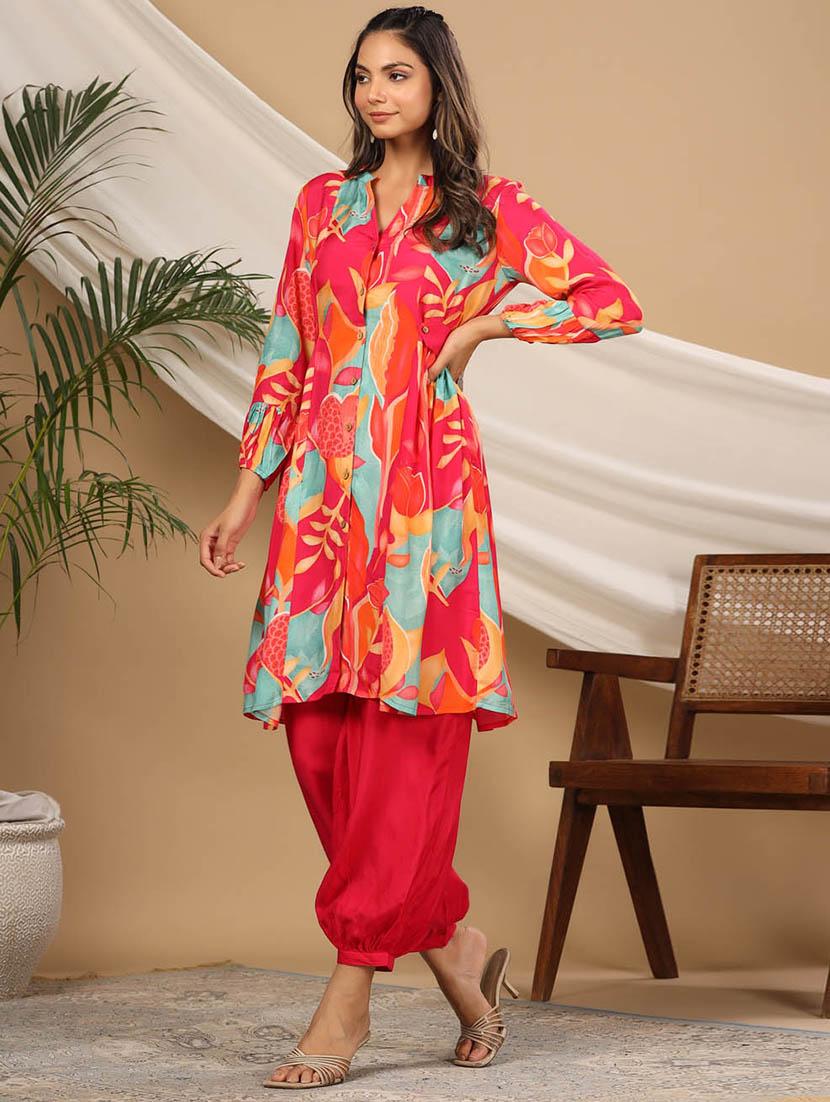 women floral printed kurta salwar set - 20225664 - Standard Image - 1
