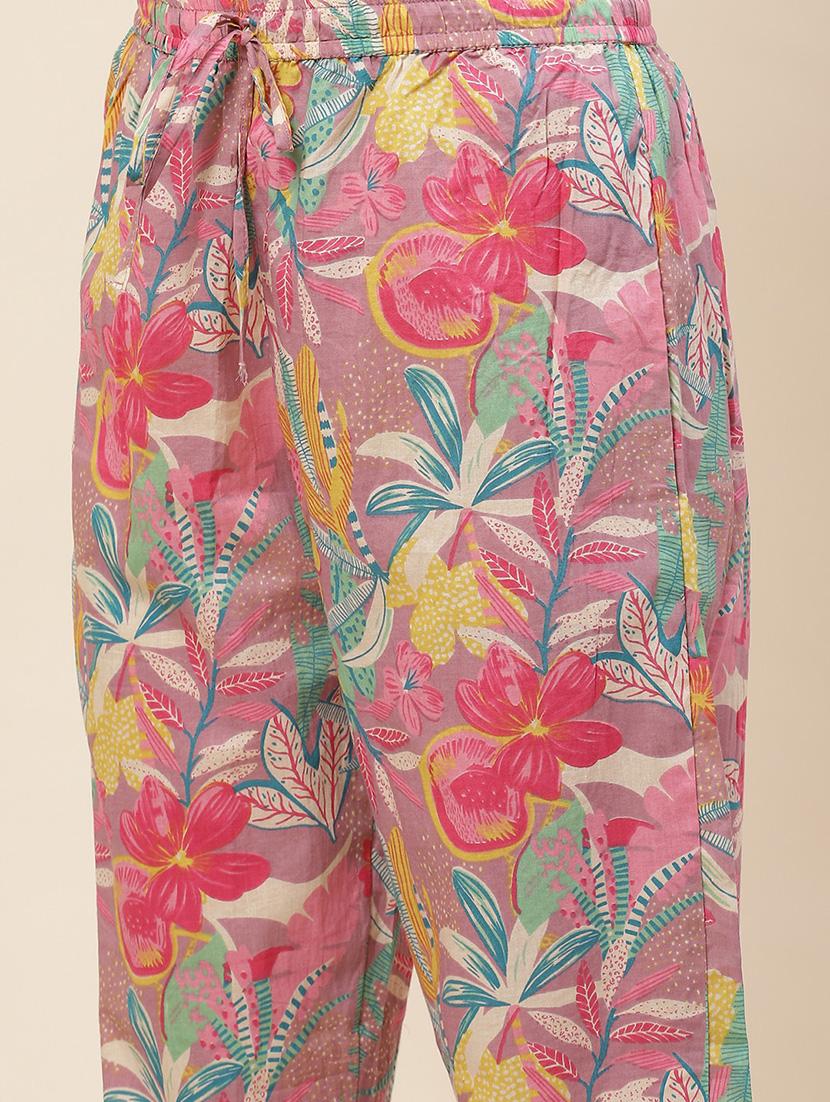 women floral printed kurta pant set - 20225692 - Standard Image - 6