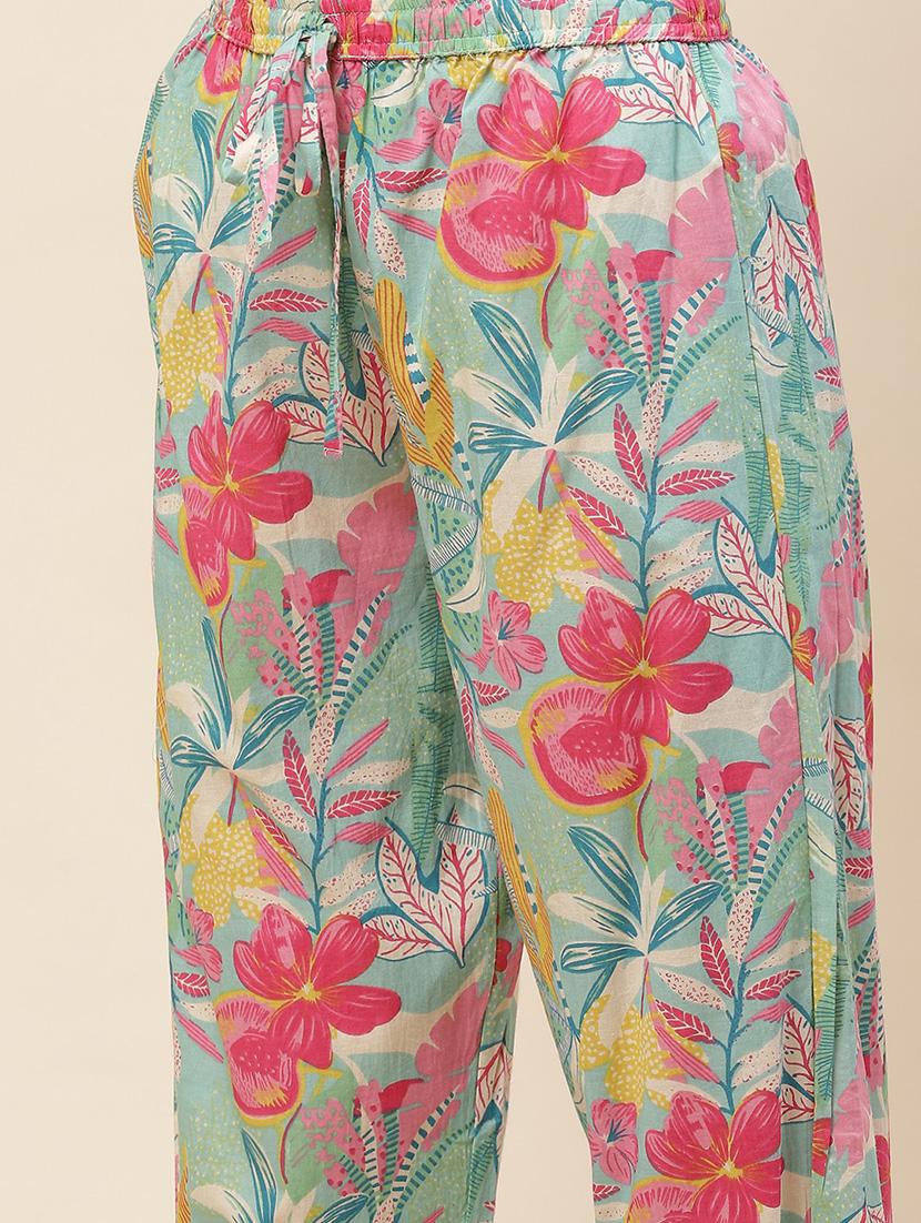 women floral printed kurta pant set - 20225693 - Standard Image - 6