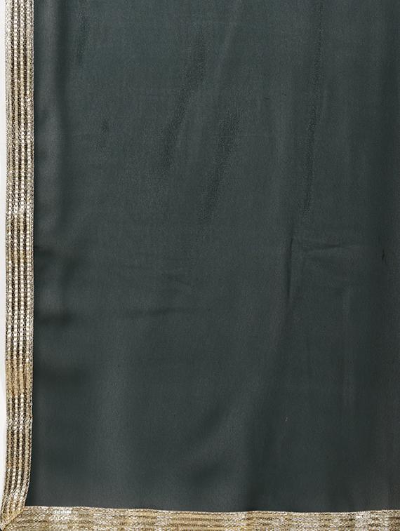bottle green colored kurta sharara set - 20225746 - Standard Image - 6