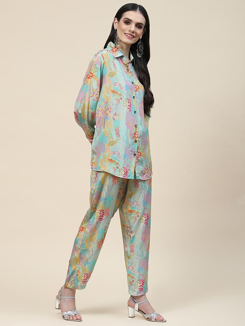 multi colored co ord set - 20225771 -  Standard Image - 1