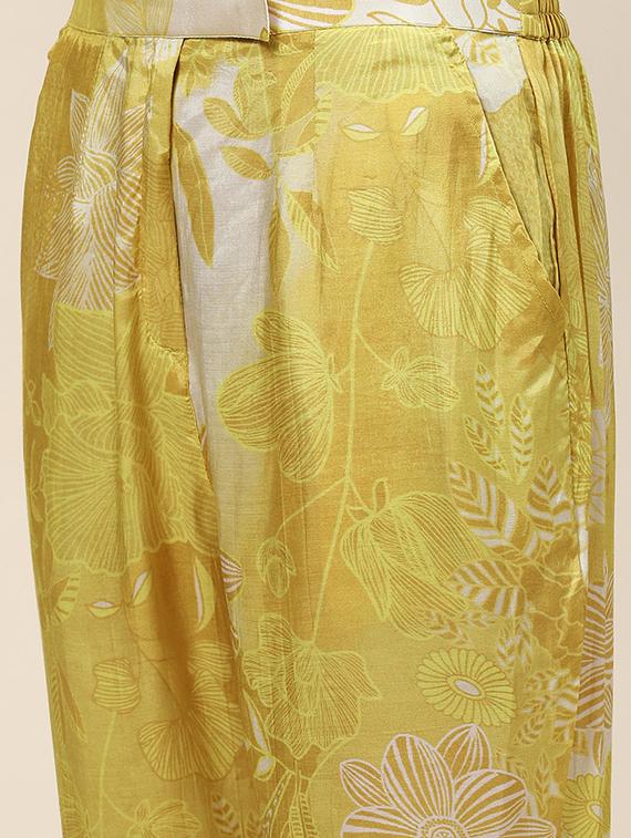 yellow colored co ord set - 20225777 - Standard Image - 4