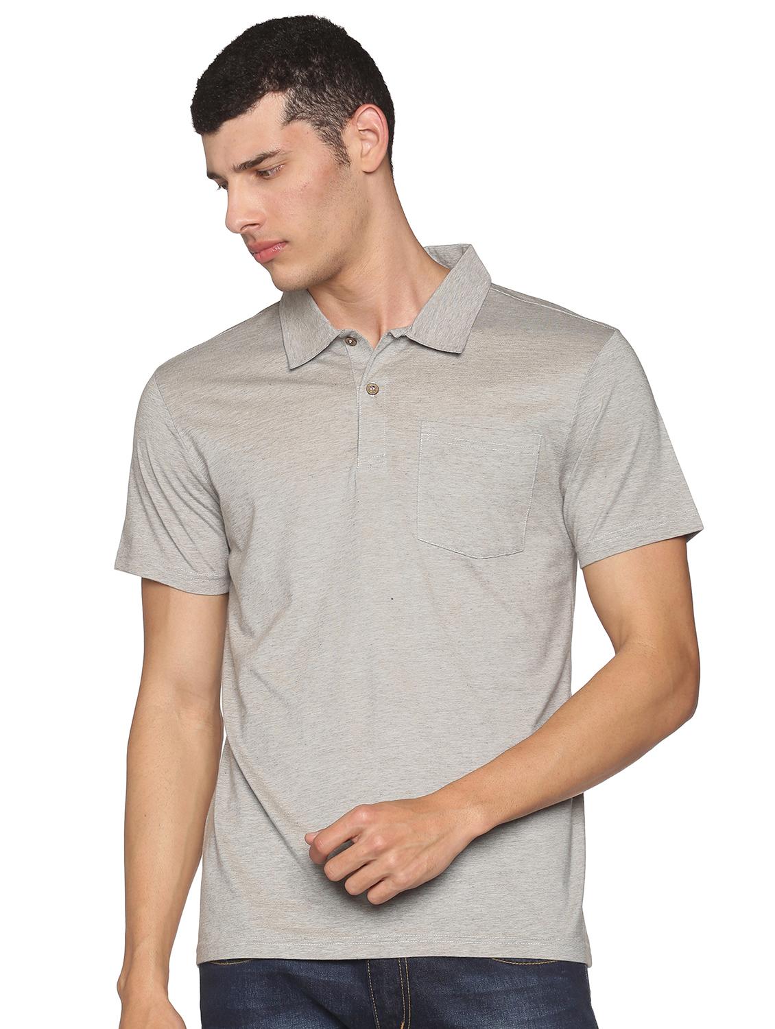 men's solid cotton polo t-shirt