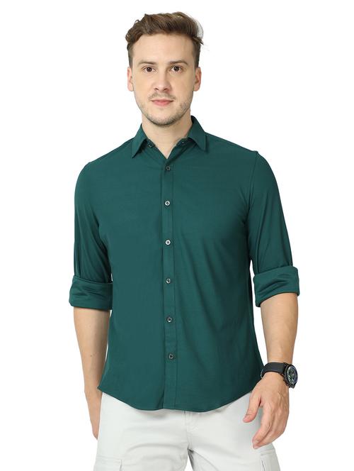 mens solid casual shirt - 20229926 - Standard Image - 0