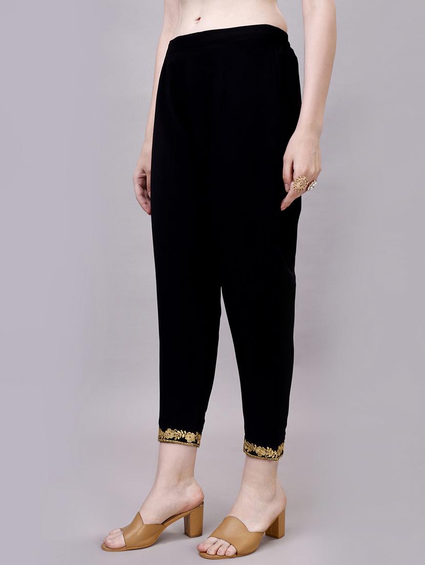 women black embroidered kurta pant set - 20239154 - Standard Image - 4