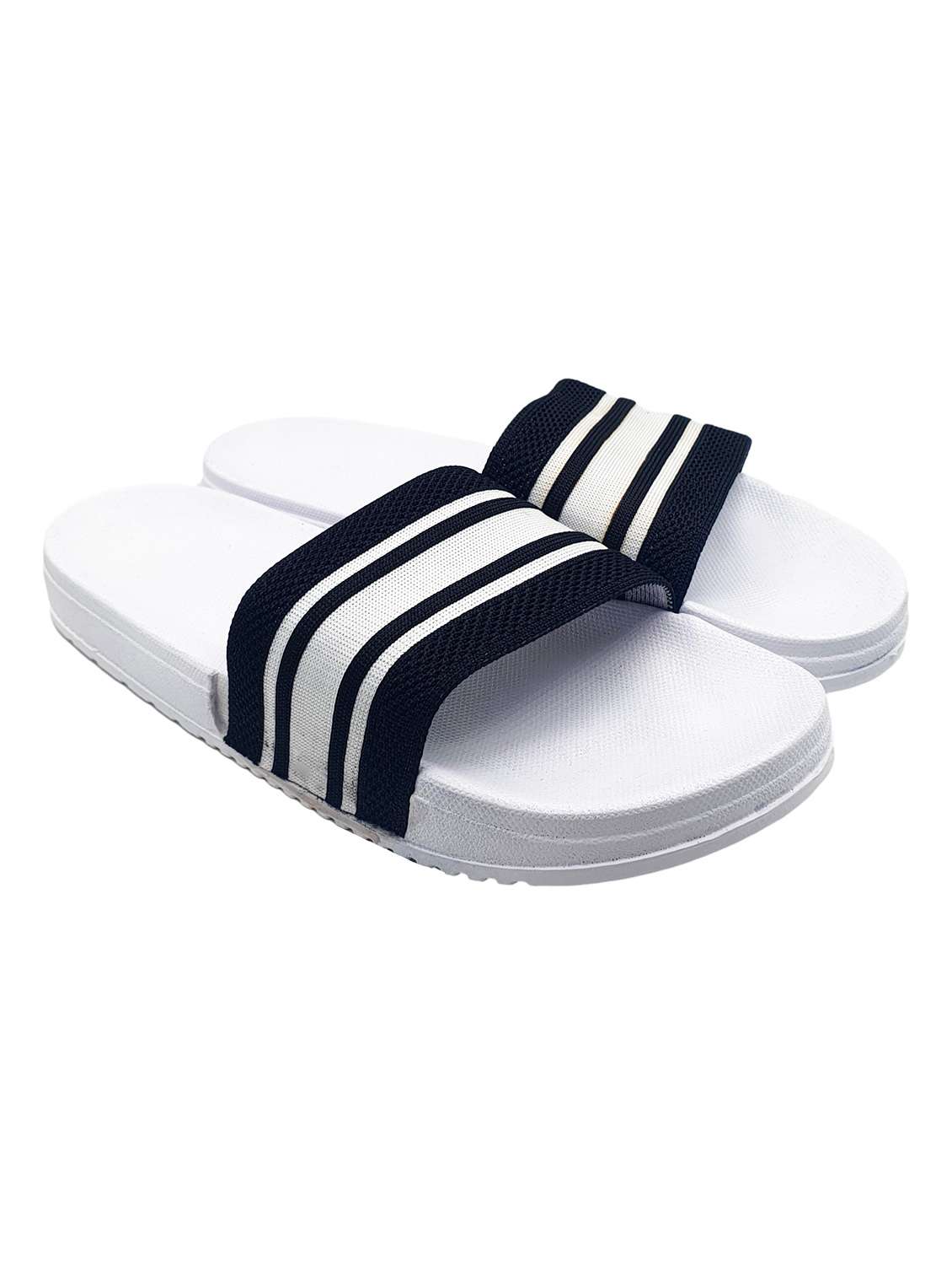 white synthetic slip on flip flops - 20240854 -  Standard Image - 1