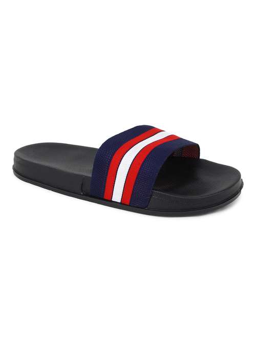 blue synthetic slip on flip flops - 20240880 - Standard Image - 0