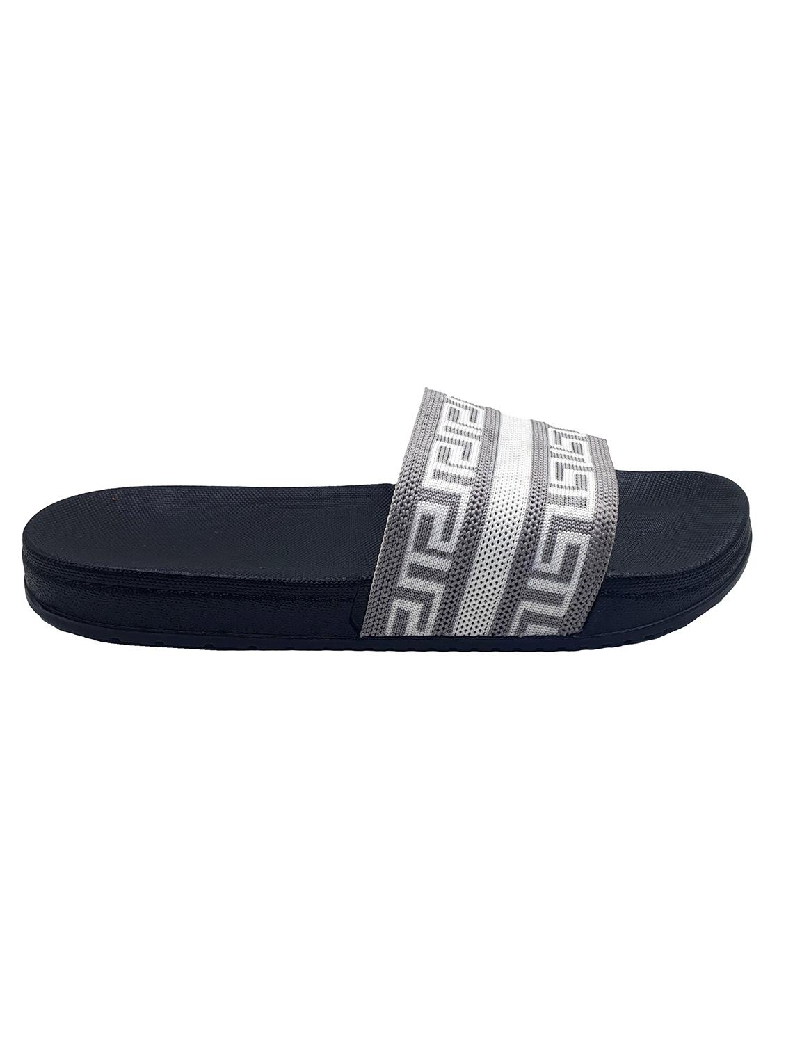 grey synthetic slip on flip flops - 20240932 -  Standard Image - 1