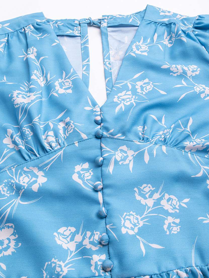 women's fit & flare floral dress - 20244383 -  Standard Image - 4