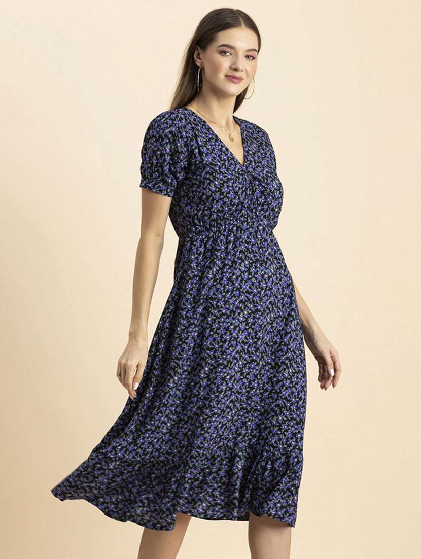 women's ruffle floral dress - 20244390 -  Standard Image - 1