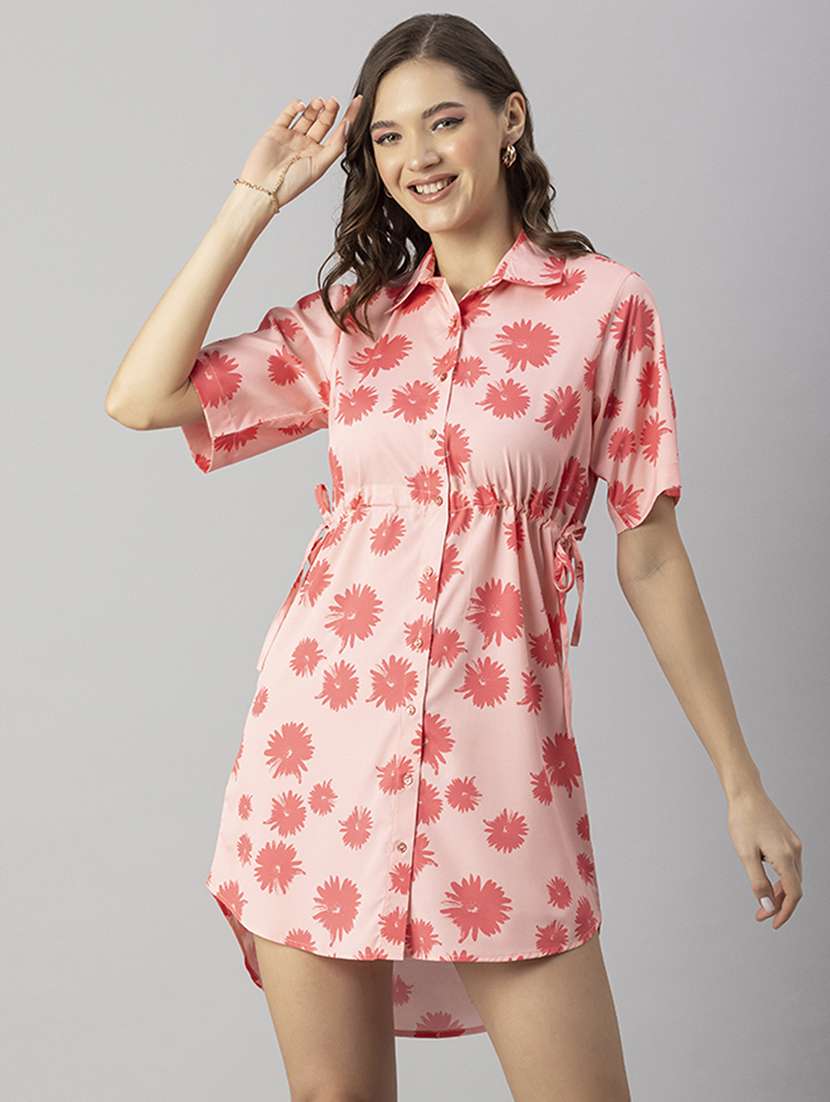 women's shirt floral dress