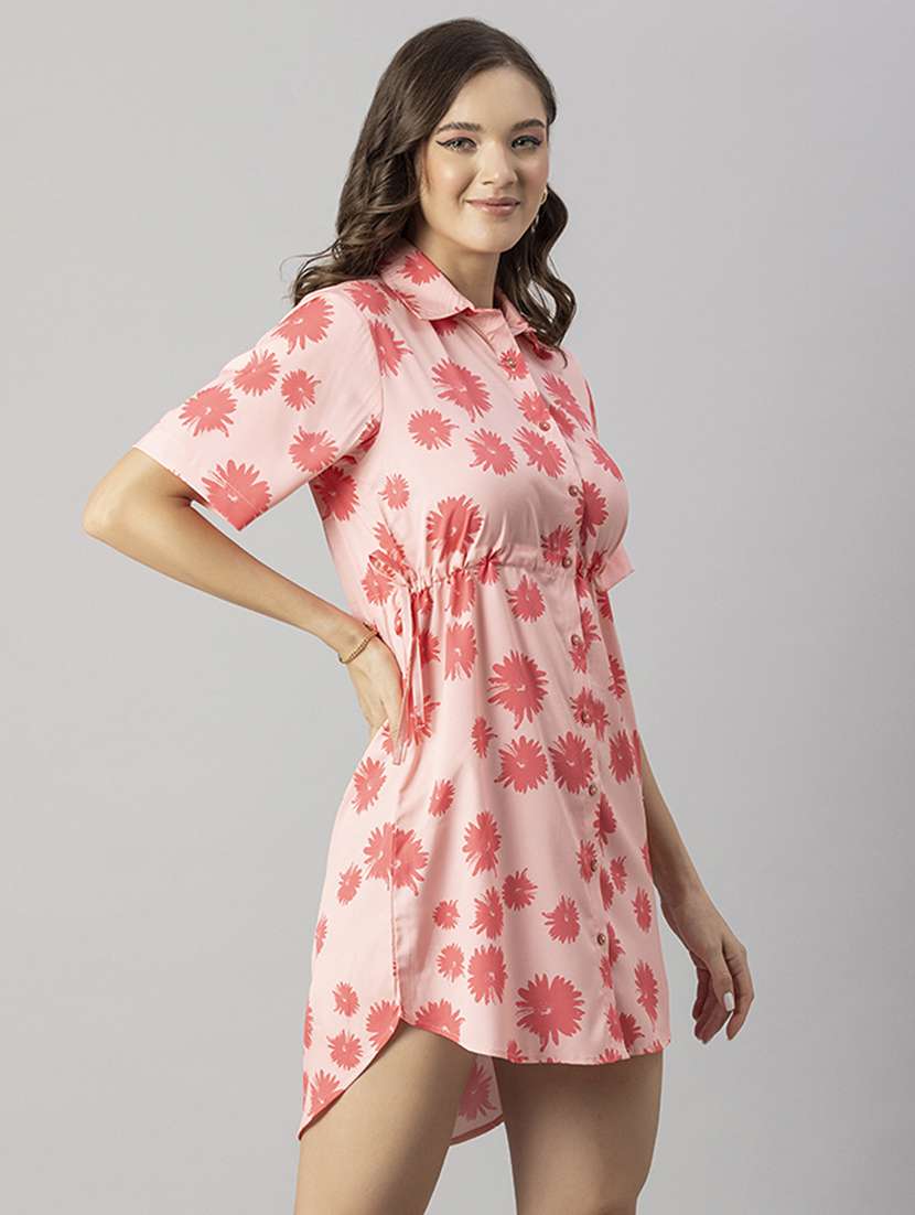 women's shirt floral dress - 20244400 -  Standard Image - 1