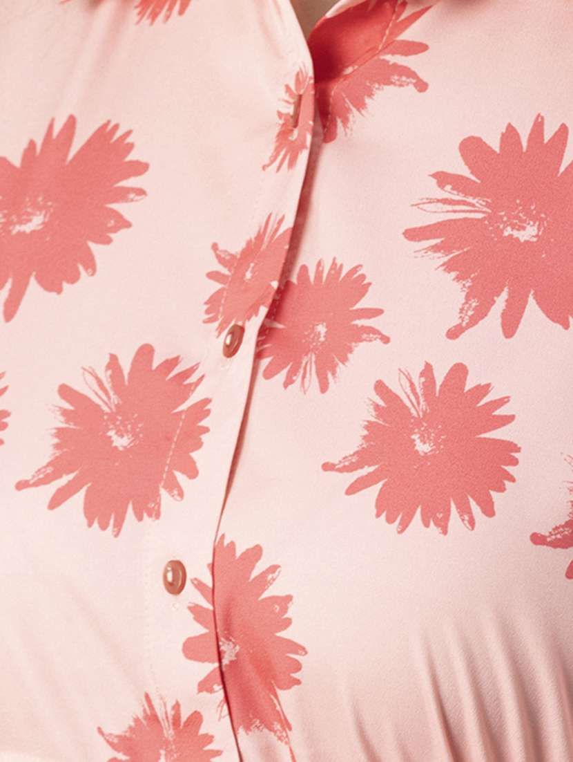 women's shirt floral dress - 20244400 -  Standard Image - 4