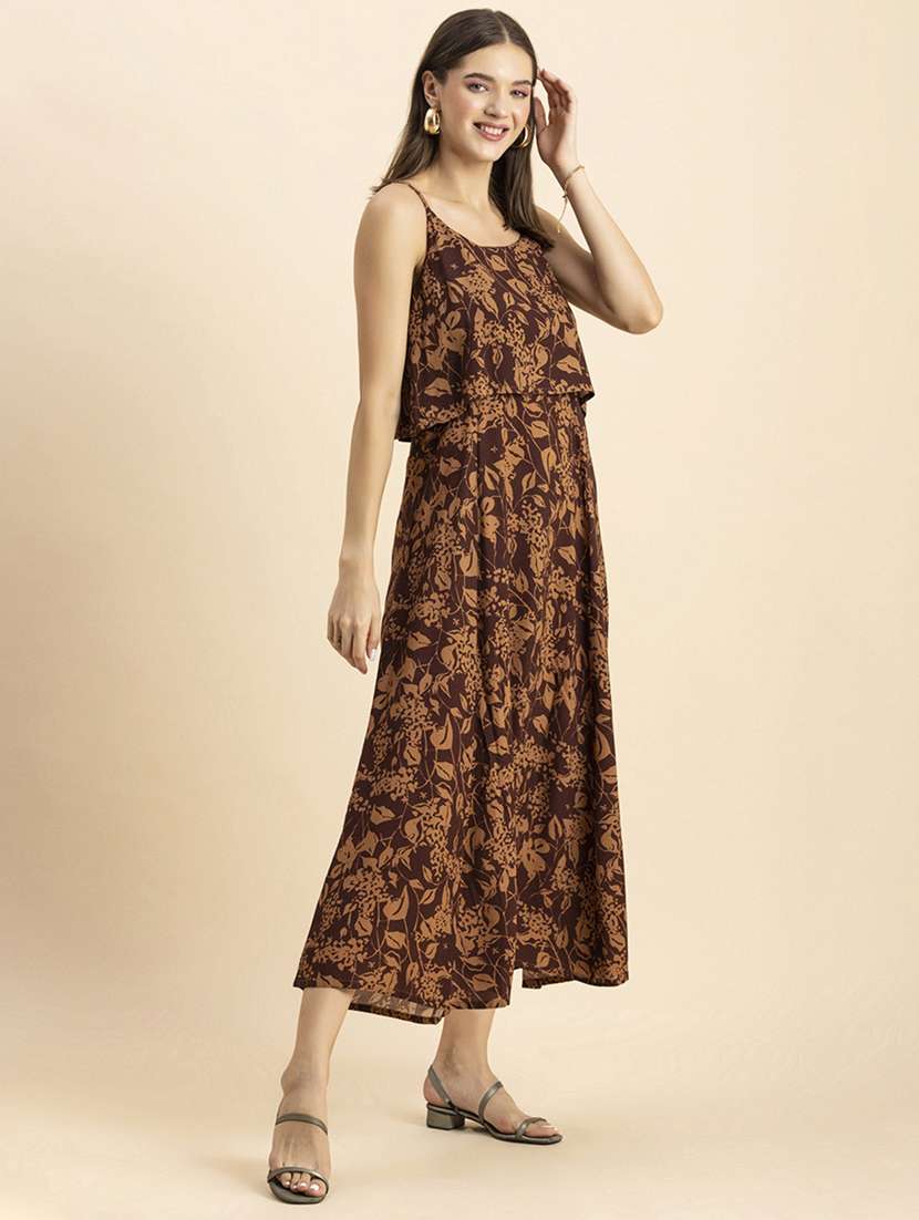 women's fit & flare floral dress - 20244406 -  Standard Image - 1