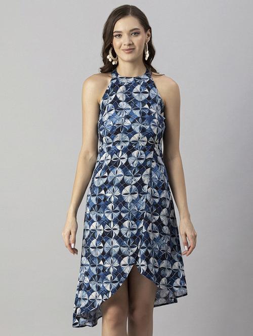 women's asymmetric printed dress - 20244415 -  Standard Image - 0