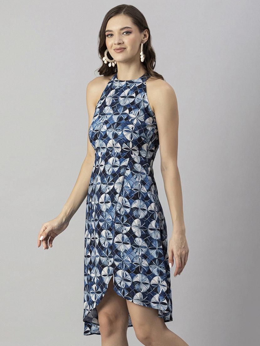 women's asymmetric printed dress - 20244415 -  Standard Image - 1