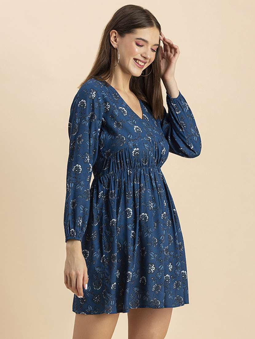 women's fit & flare floral dress - 20244435 -  Standard Image - 1