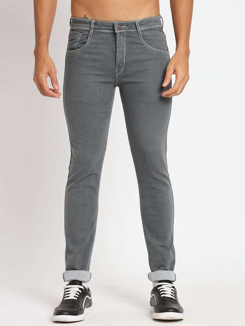 men plain jeans