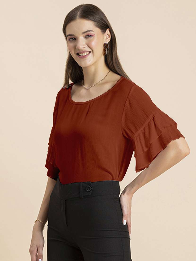 women's straight scoop neck top - 20244859 -  Standard Image - 1