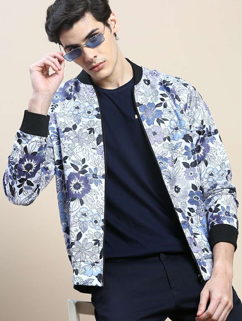 men floral print bomber jacket - 20245364 -  Standard Image - 4