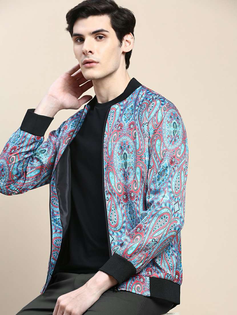 men paisley print bomber jacket - 20245367 -  Standard Image - 4