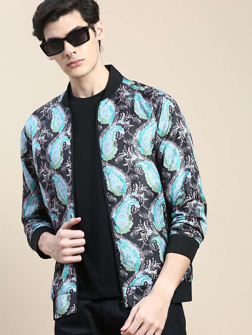 men paisley print bomber jacket - 20245368 -  Standard Image - 4