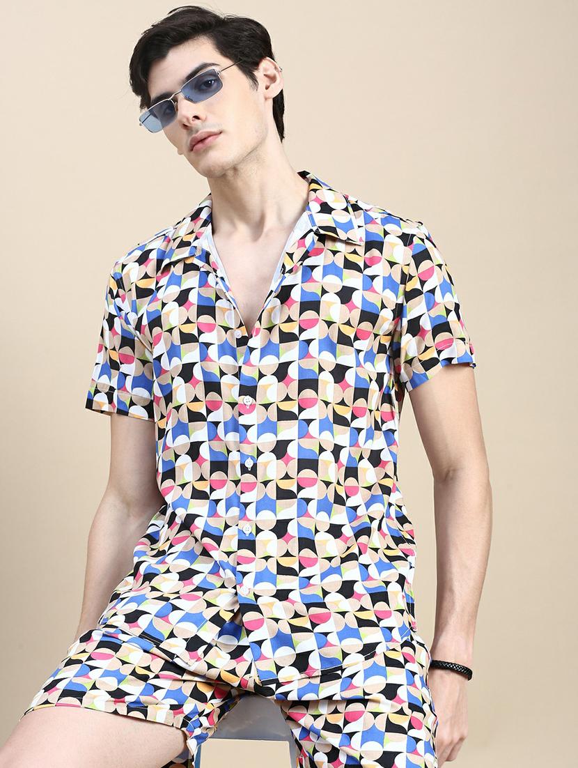 men shirt collar co-ord sets - 20245464 - Standard Image - 4