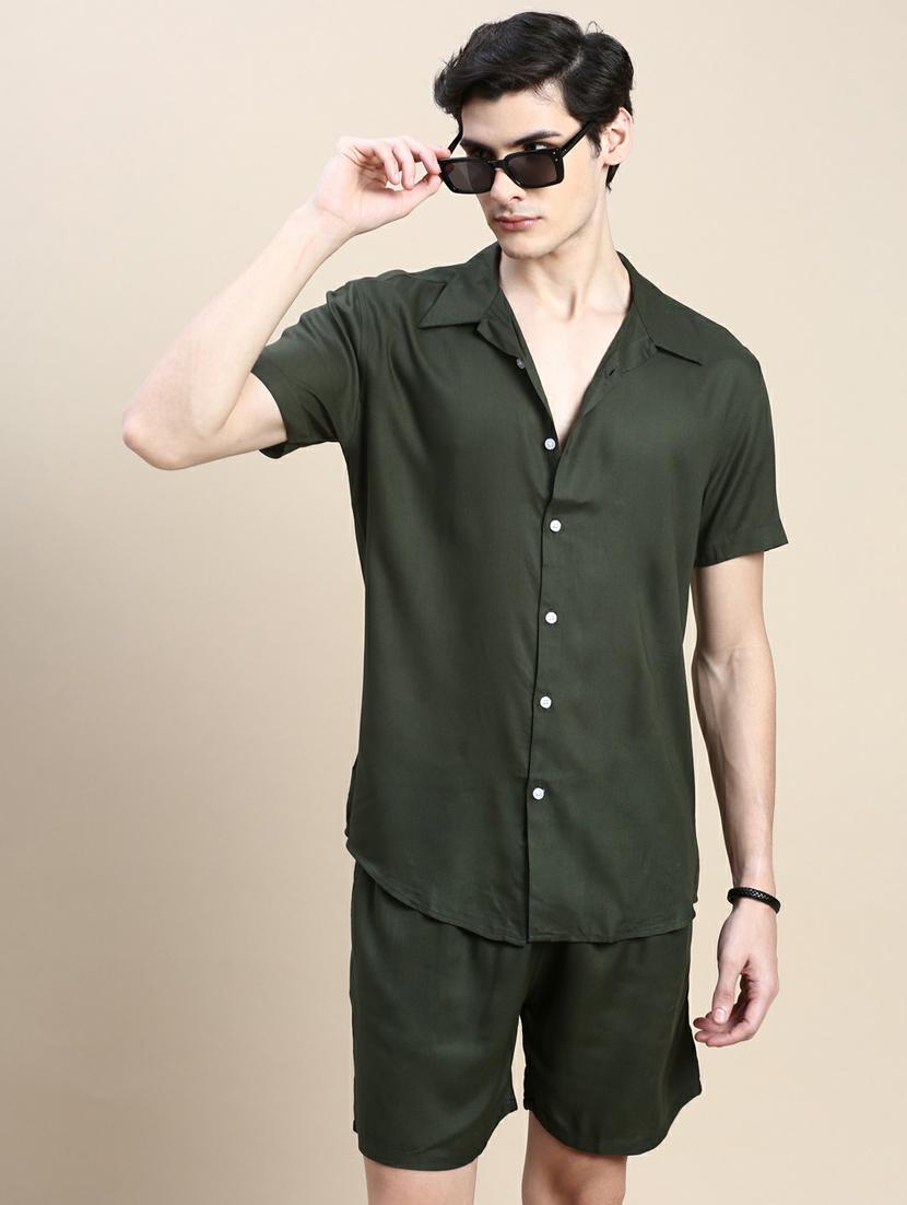men shirt collar co-ord sets - 20245470 - Standard Image - 4
