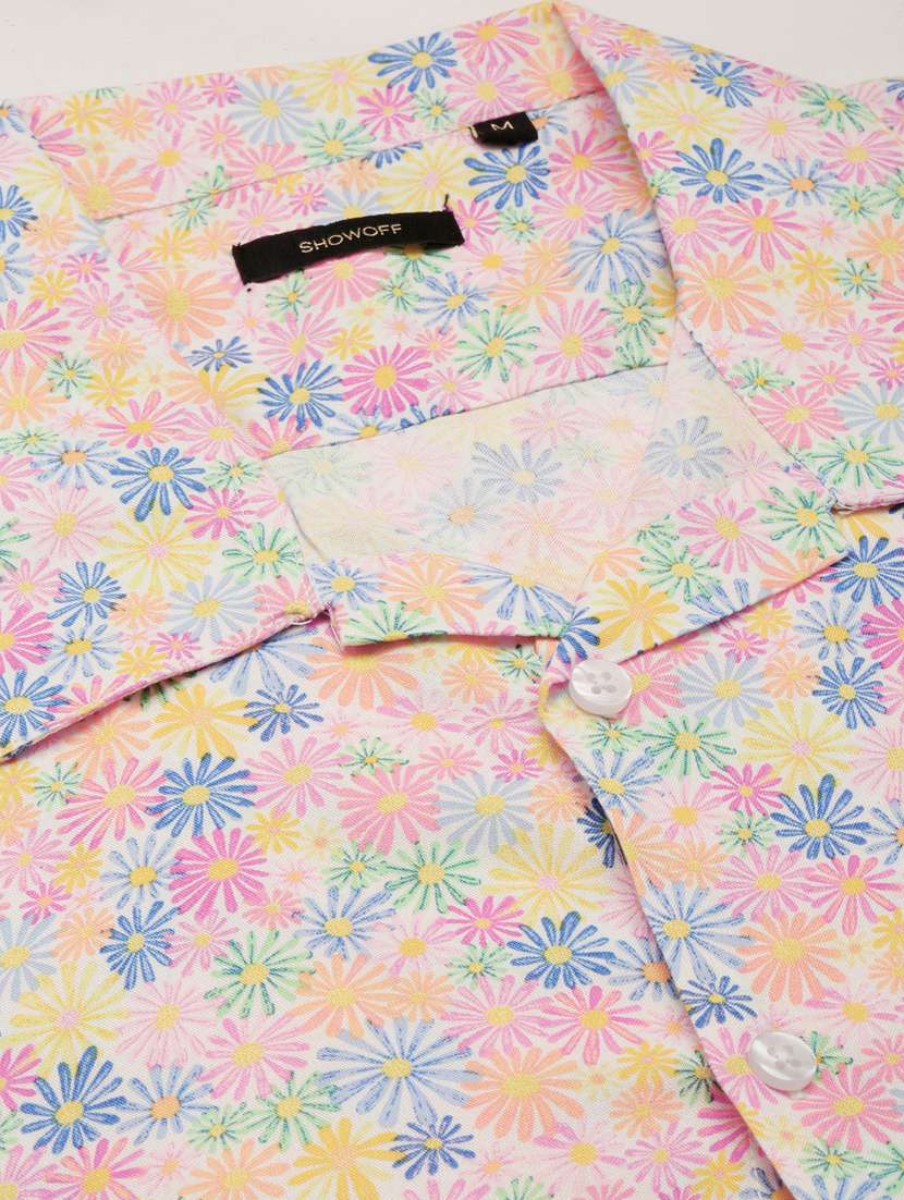 men printed shirt & shorts co-ord set - 20245472 -  Standard Image - 6