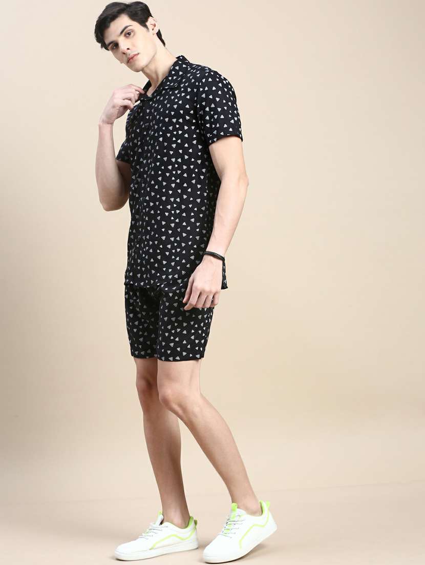 men shirt collar co-ord sets - 20245478 -  Standard Image - 1