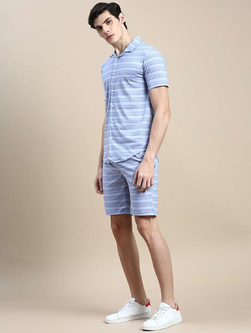 men shirt collar co-ord sets - 20245501 -  Standard Image - 1