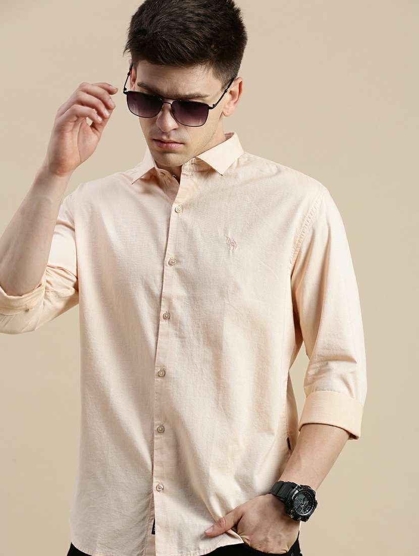 mens solid casual shirt - 20245560 -  Standard Image - 4