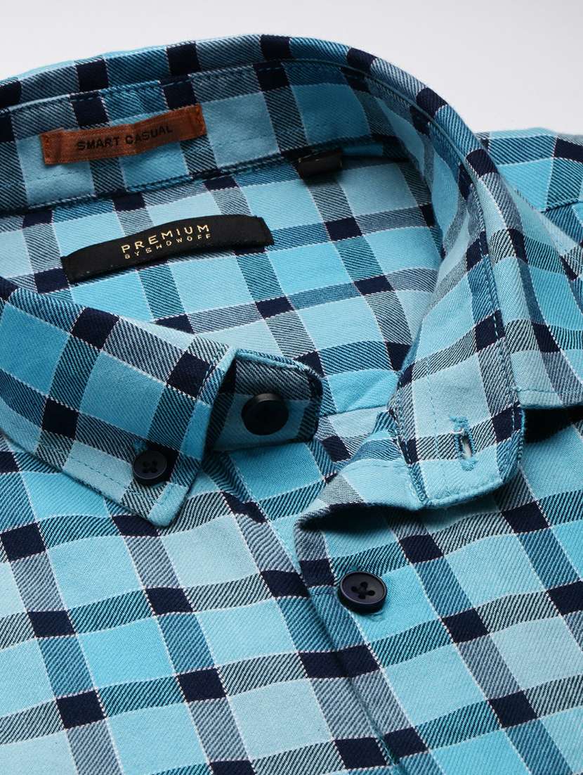 mens checks casual shirt - 20245575 -  Standard Image - 6