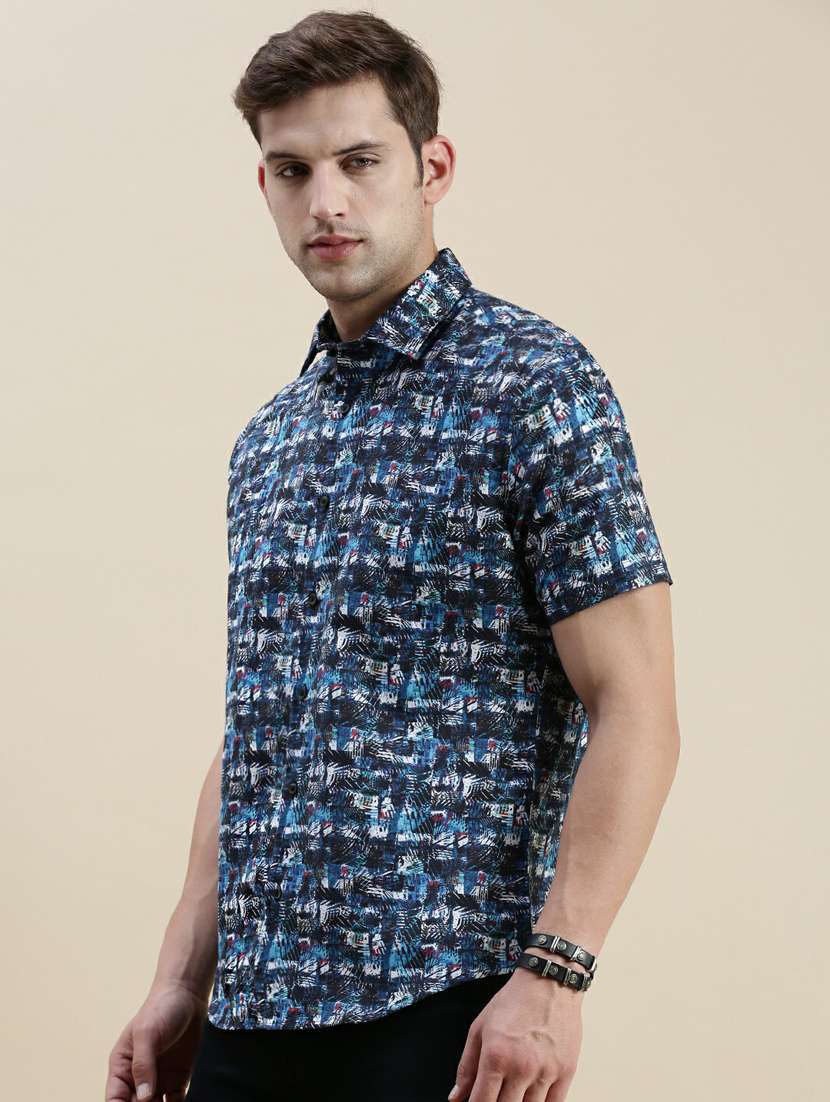 mens printed casual shirt - 20245593 -  Standard Image - 1