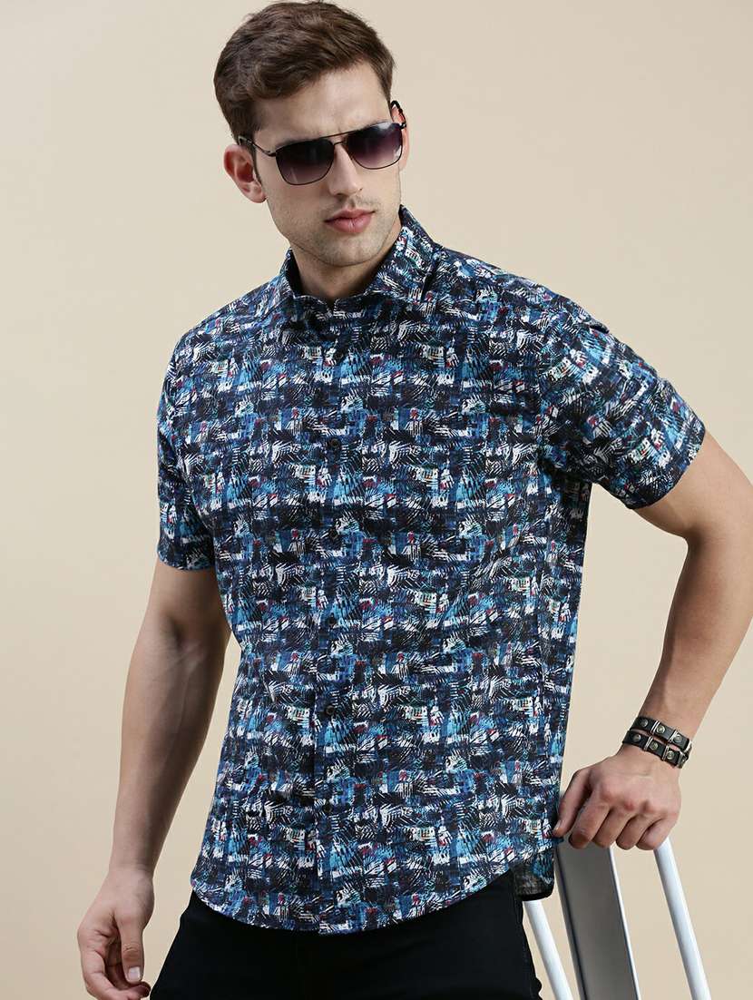 mens printed casual shirt - 20245593 -  Standard Image - 4