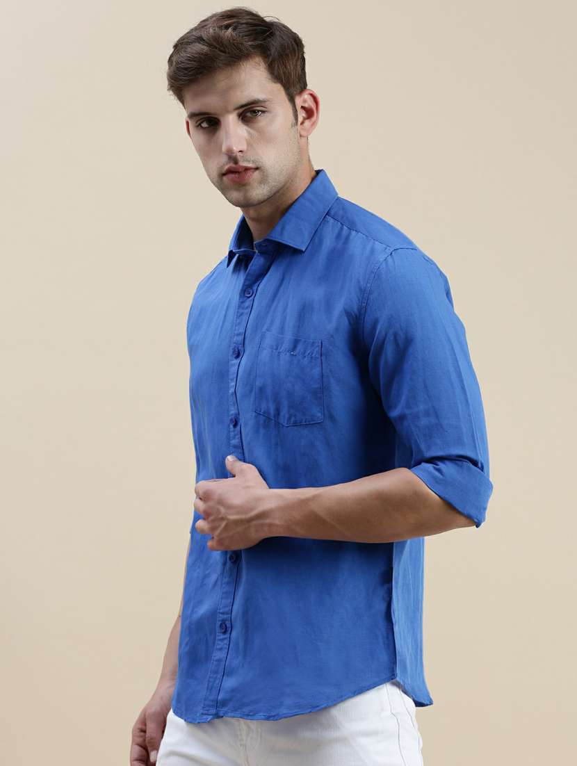mens solid casual shirt - 20245599 -  Standard Image - 1