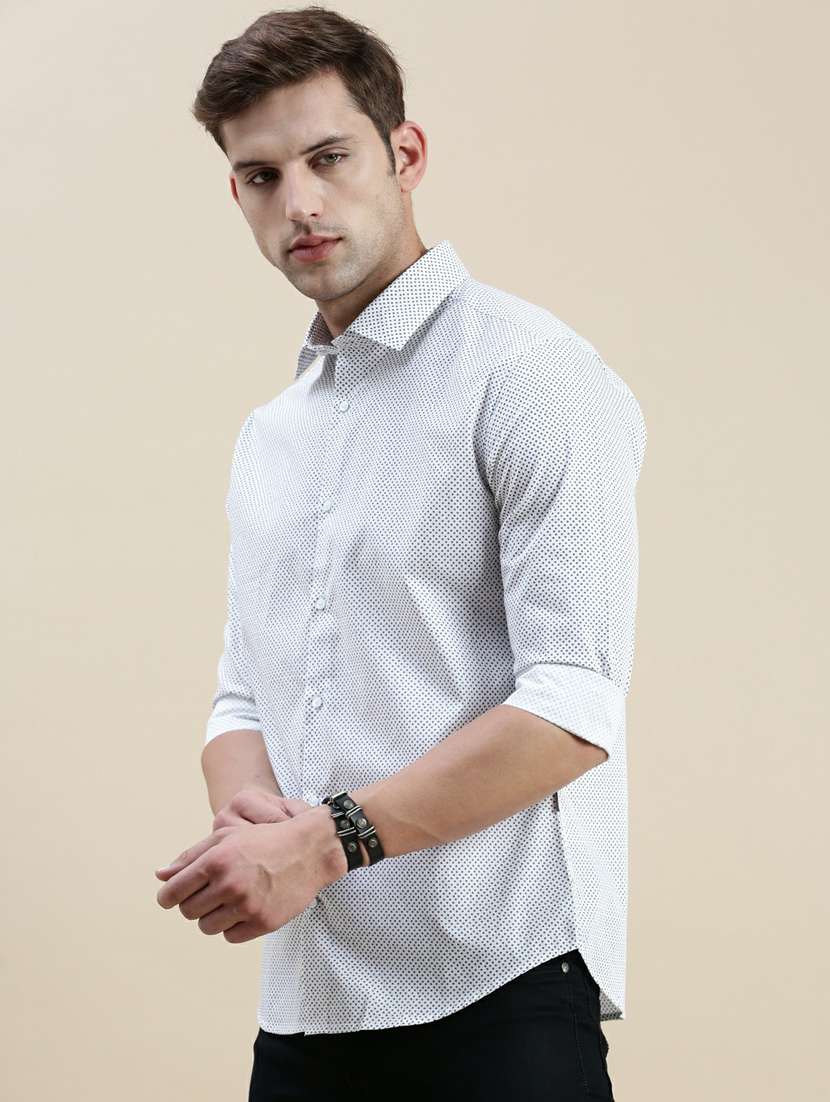 mens polka dots casual shirt - 20245617 -  Standard Image - 1