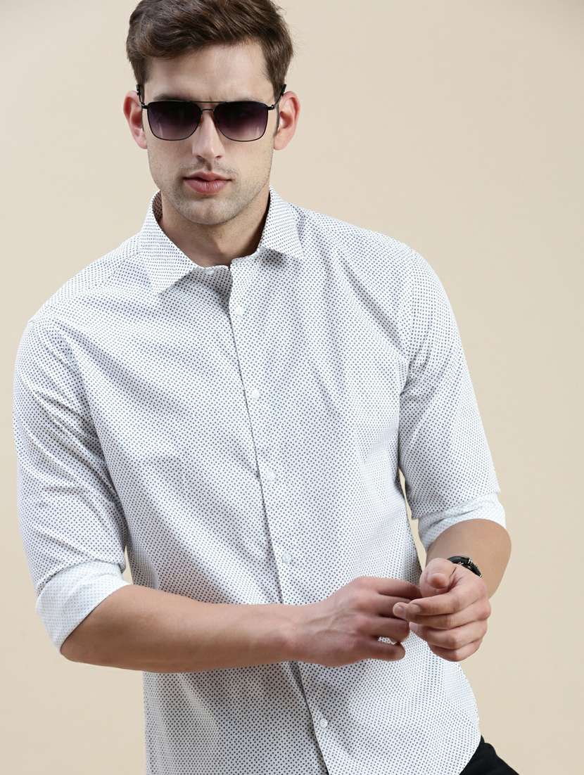 mens polka dots casual shirt - 20245617 -  Standard Image - 4