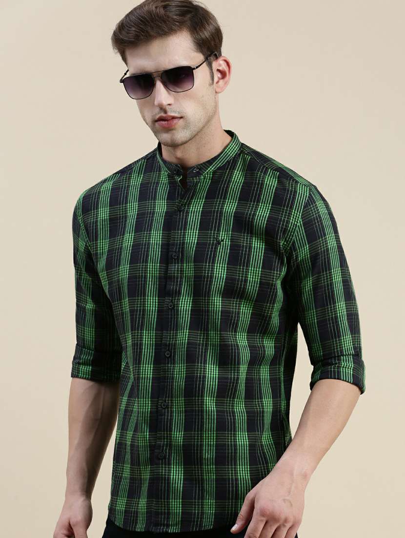 mens checks casual shirt - 20245622 -  Standard Image - 4