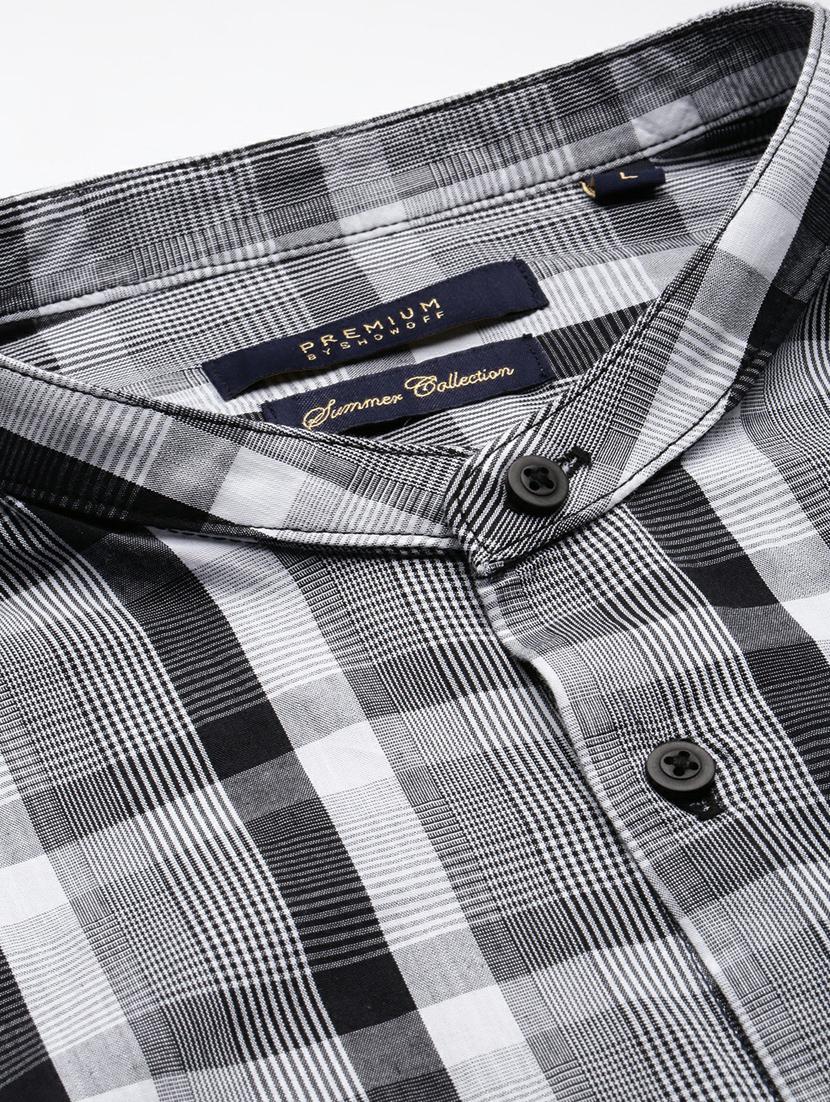 mens checks casual shirt - 20245625 - Standard Image - 6