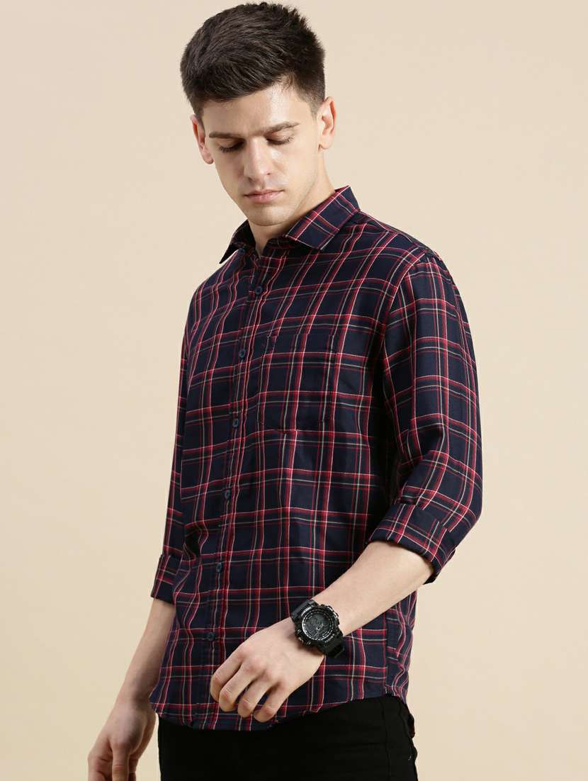mens checks casual shirt - 20245652 -  Standard Image - 1