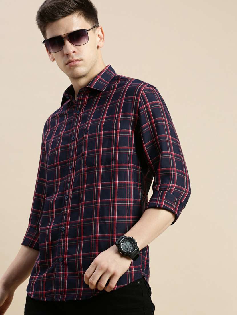 mens checks casual shirt - 20245652 -  Standard Image - 4