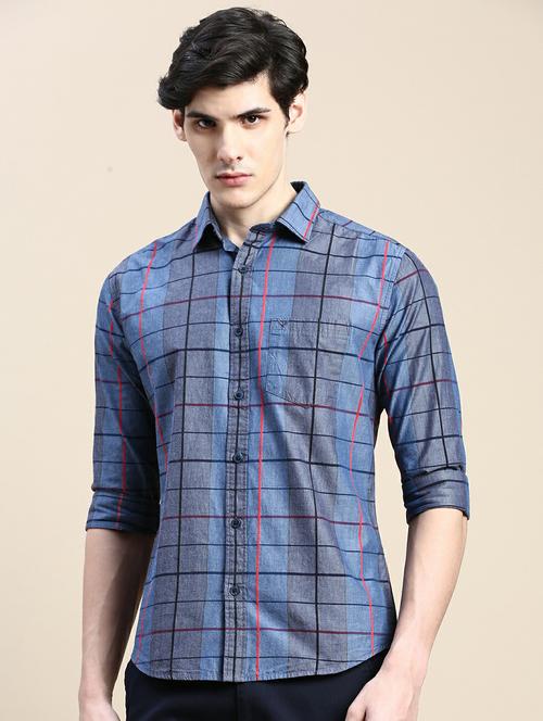 mens checks casual shirt - 20245653 -  Standard Image - 0