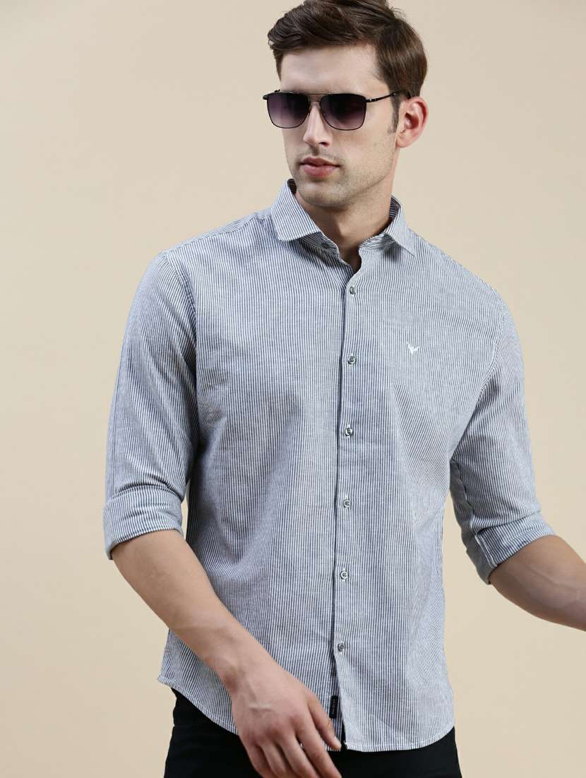 mens stripes casual shirt - 20245661 -  Standard Image - 4