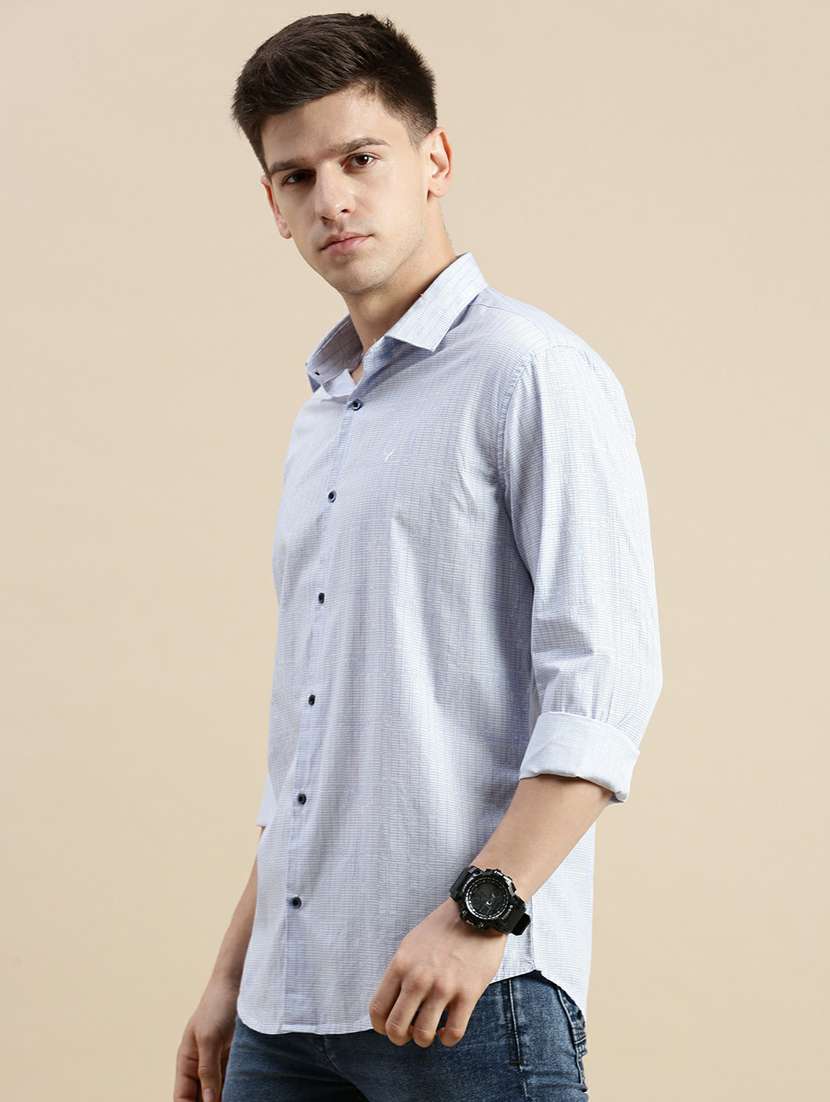 mens geometric casual shirt - 20245682 -  Standard Image - 1
