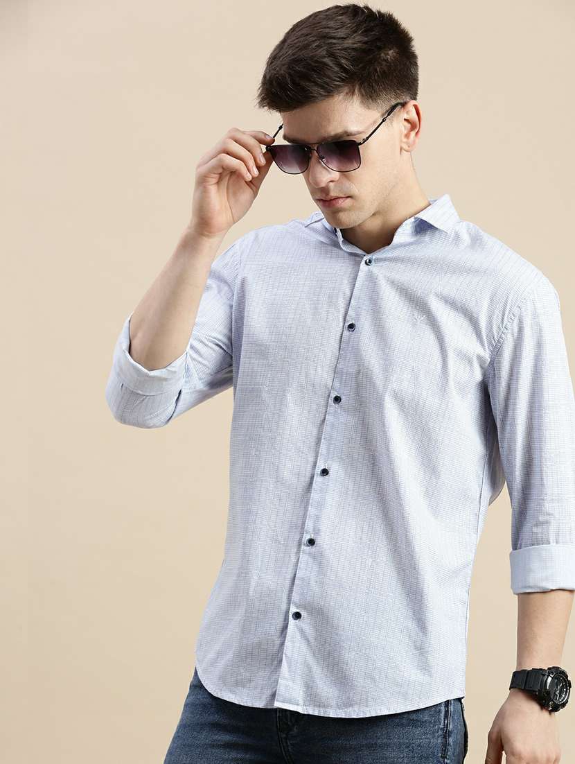mens geometric casual shirt - 20245682 -  Standard Image - 4