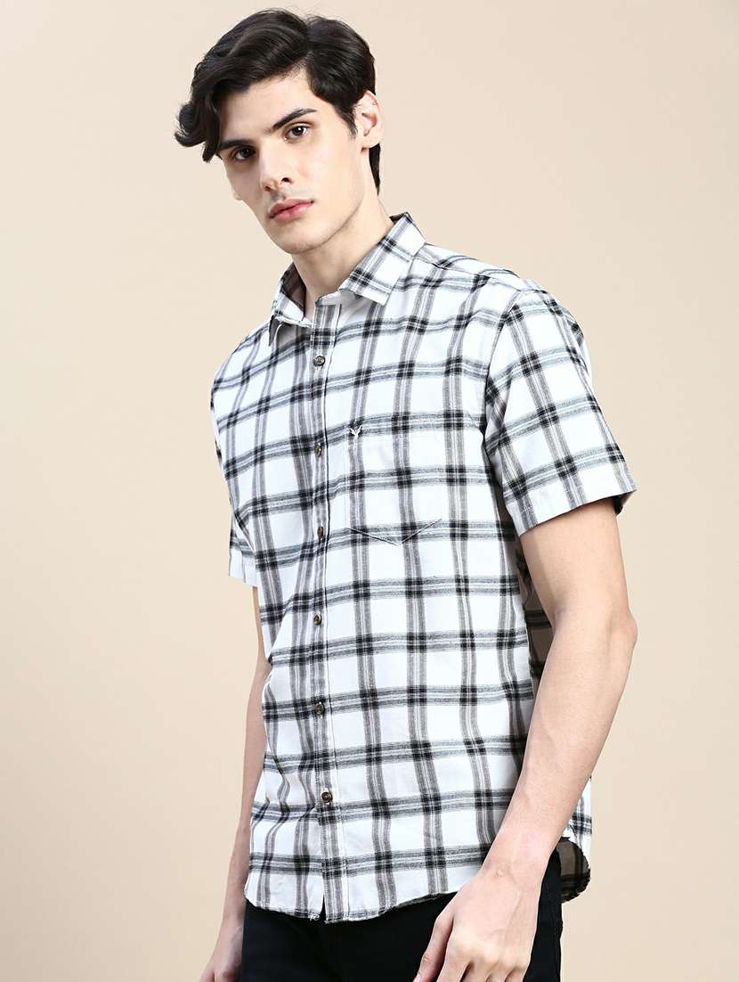 mens checks casual shirt - 20245704 -  Standard Image - 1